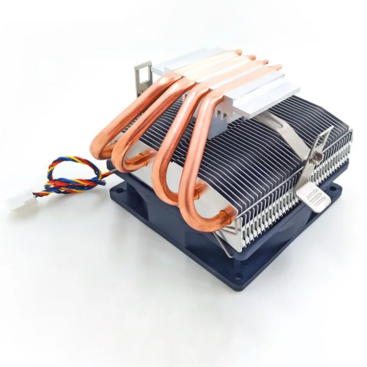 SNOWMAN 4 Ventilateur de refroidissement de CPU en cuivre avec lumière colorée Down-Blow Down-Press Radiateur de CPU M400 Prise en charge du contrôle de la température à 4 broches