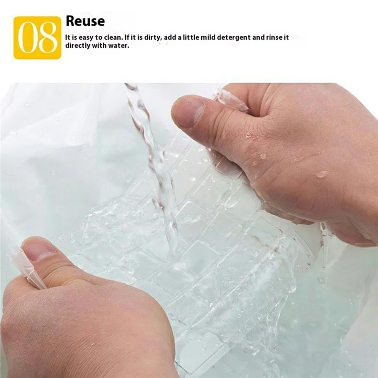 Funda de teclado para Microsoft Surface Laptop 7 de 13,8 pulgadas, protector invisible transparente de TPU, resistente al polvo y al agua