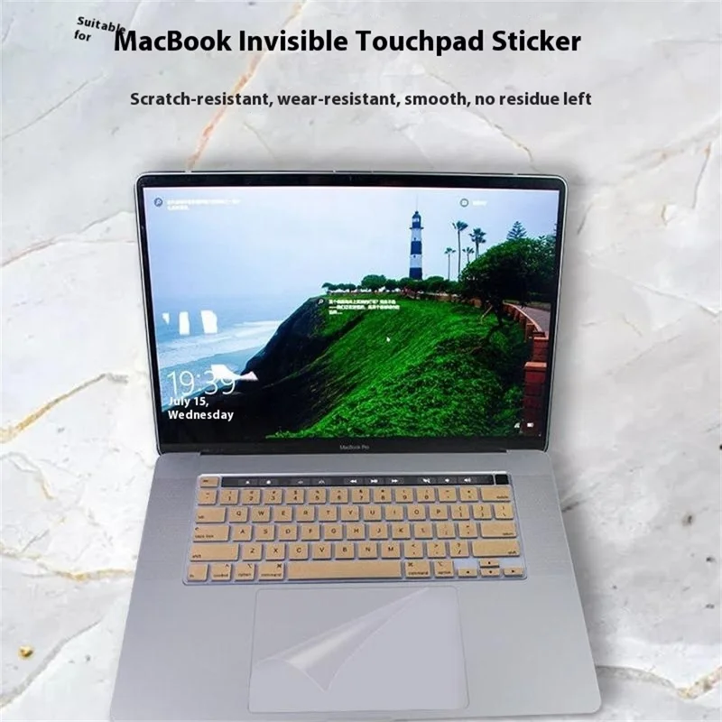 PET Touchpad Protector For MacBook Pro 16 inch (2024) M4  /  (2022) M2  /  Air 15 inch (2024) M2  /  Pro 14 inch (2021) M1 High Definition Matte Film