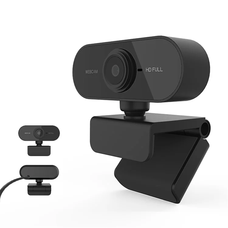 Cámara de Computadora HD 1080P con Micrófono Incorporado Cámara Web Inteligente con Cancelación de Ruido Cámara en Vivo de TV (Certificado CE)