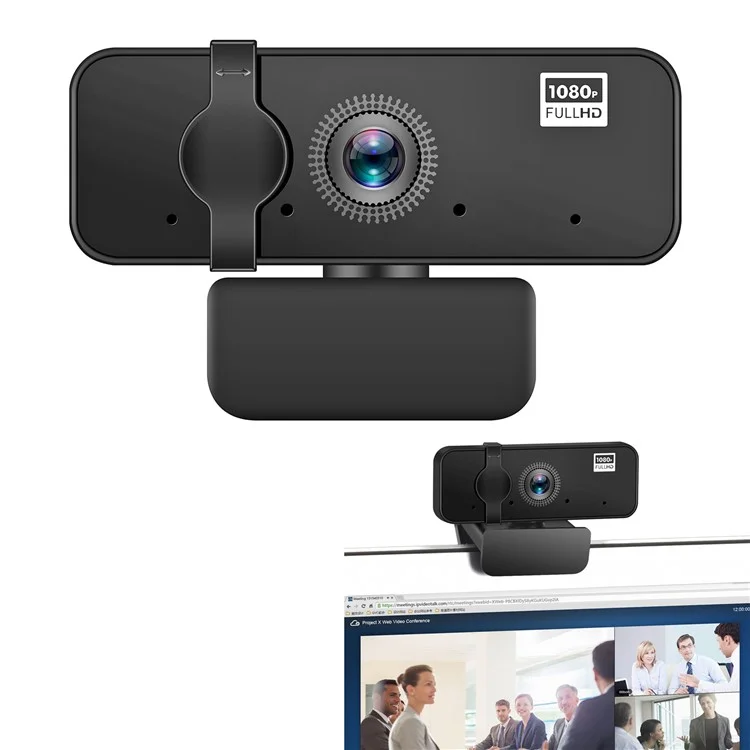 Webcam Full HD 1080P A35 USB con enfoque automático y micrófono incorporado para PC de escritorio, ordenador portátil