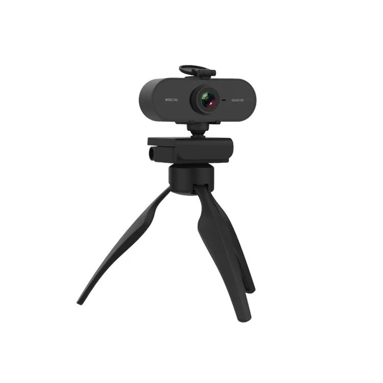 HD 4MP Webcam Microphone Microphone USB Camera Informatique Avec Couverture de Confidentialité et Trépied Pour la Conférence D'appel Vidéo