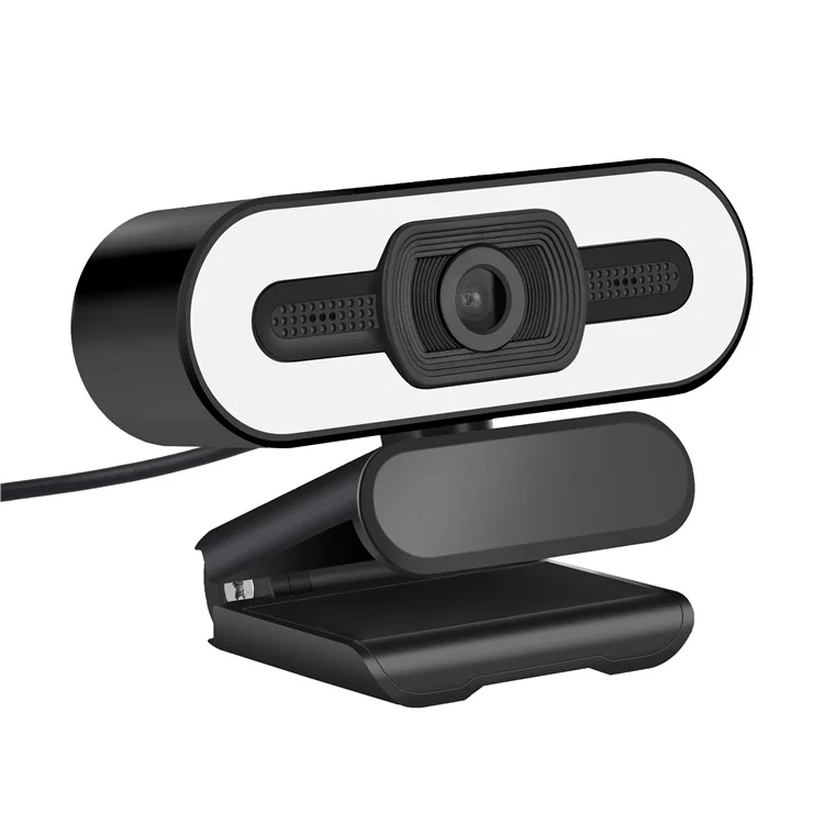 A55 1080P Computer Camera Home Office Built-in Microphone for Live Teaching USB Webcam with LED Fill Light