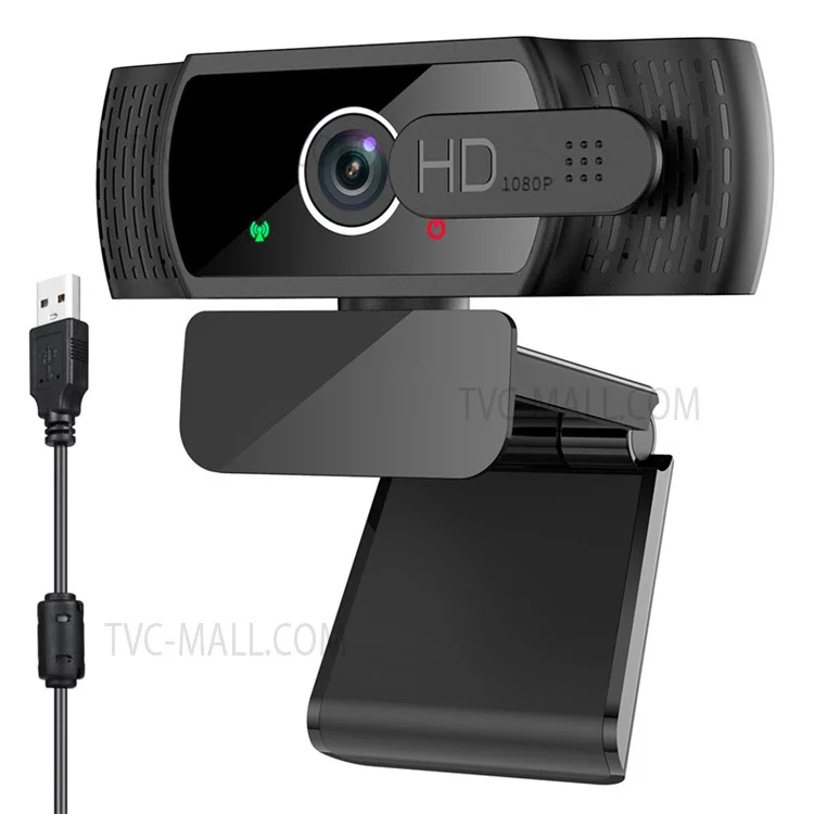 Cámara web USB 1080P Full HD con micrófono/cubierta de privacidad para ordenadores de escritorio y portátiles Trabajo de video