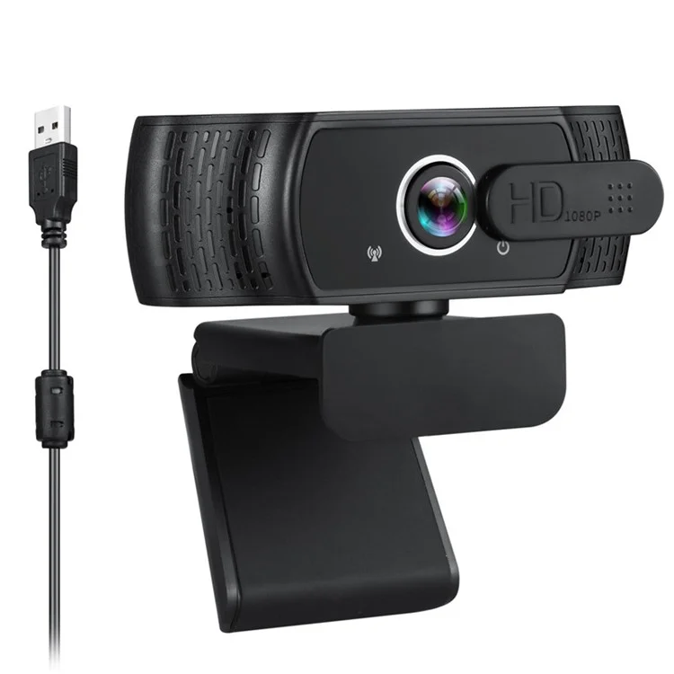 Cámara web USB 1080P Full HD con micrófono/cubierta de privacidad para ordenadores de escritorio y portátiles Trabajo de video