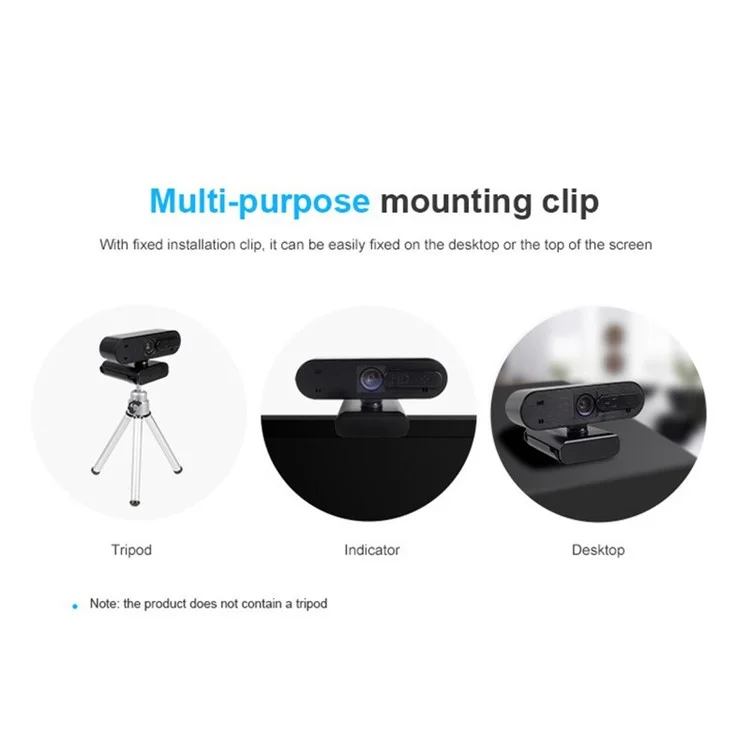 H703 30fps 1080p Came Autofocus HD Fulle Camerie USB Webcam Avec Microphone / Couverture de Princiacté Pour le Confidention de Strieux en Live Striming Live