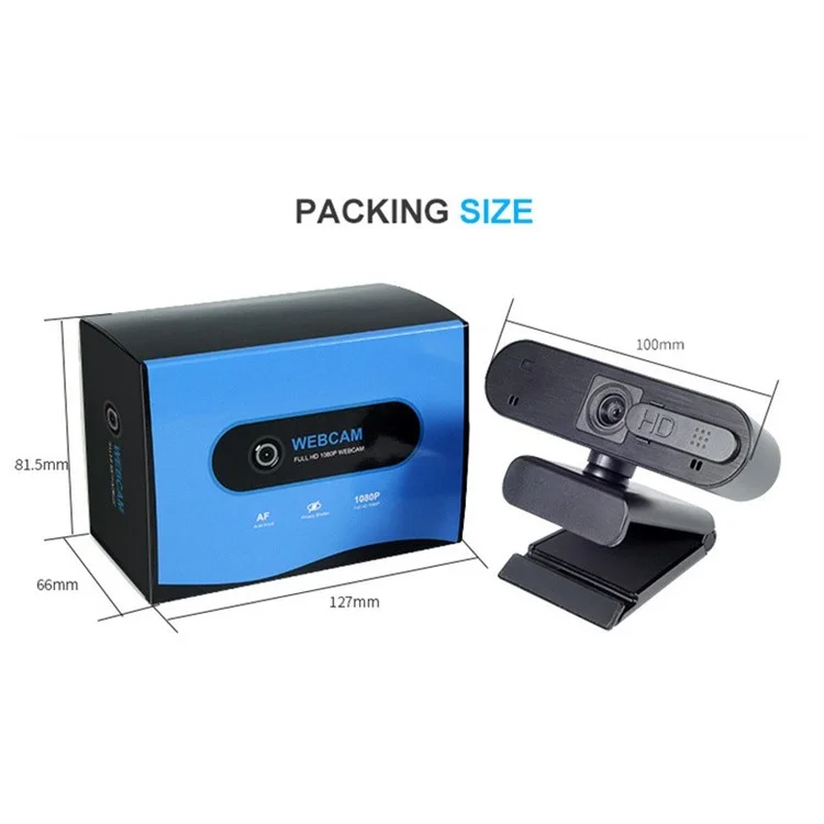 H703 30fps 1080p Came Autofocus HD Fulle Camerie USB Webcam Avec Microphone / Couverture de Princiacté Pour le Confidention de Strieux en Live Striming Live