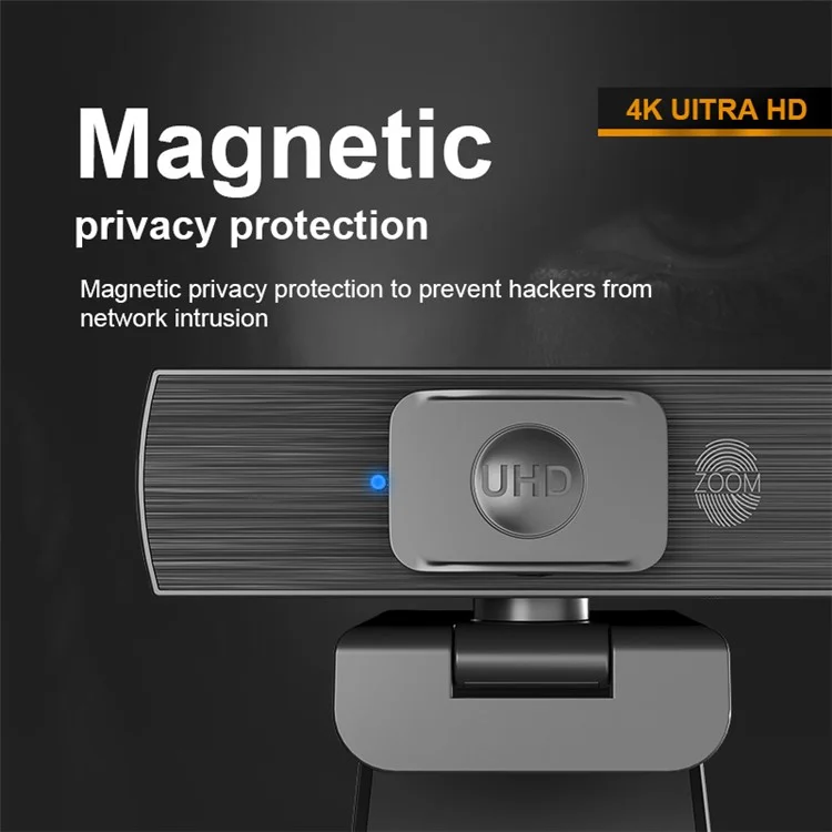 Cámara web H500 4K UHD 3840*2160p 60FPS con enfoque automático y micrófono