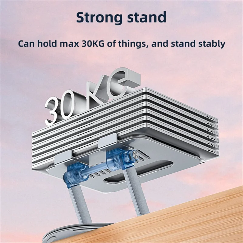 Support de portable pliable en alliage d'aluminium YESIDO LP06 avec rotation et dissipation de la chaleur
