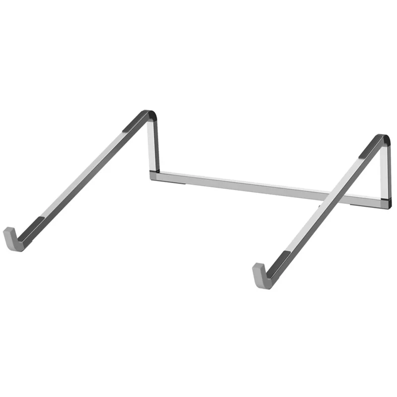 D0019 Portable Foldable Desktop Notebook Stand Aluminum Alloy Laptop Heighten Cooling Bracket - Silver