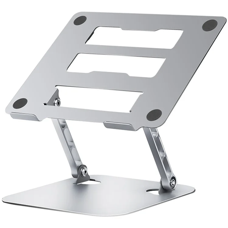 D032 Metal Foldable Laptop Tablet Bracket Adjustable Notebook Heat Dissipation Stand - Silver