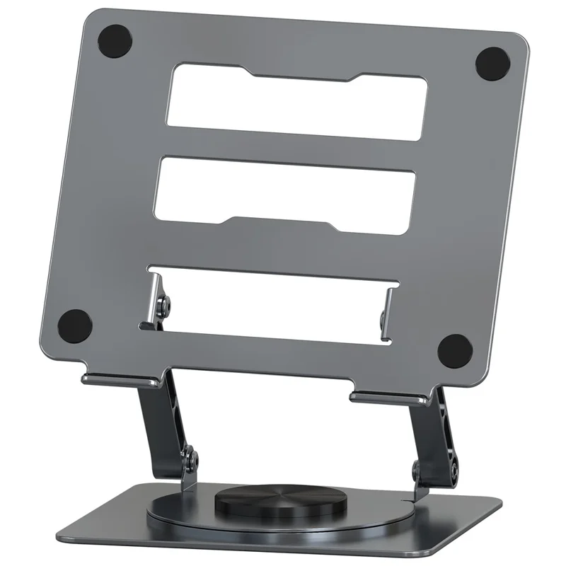 D031 Alloy Steel Rotatable Desktop Laptop Holder Heat Dissipation Notebook Heighten Stand - Grey