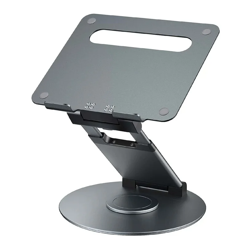 DT018XS Desktop Laptop Heighten Bracket Aluminum Alloy Rotatable Heat Dissipation Notebook Stand - Grey