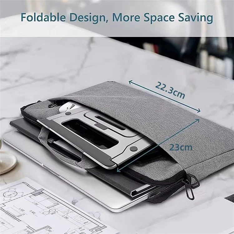 J006 Aluminum Alloy Laptop Heighten Cooling Stand Foldable Desktop Adjustable Notebook Bracket