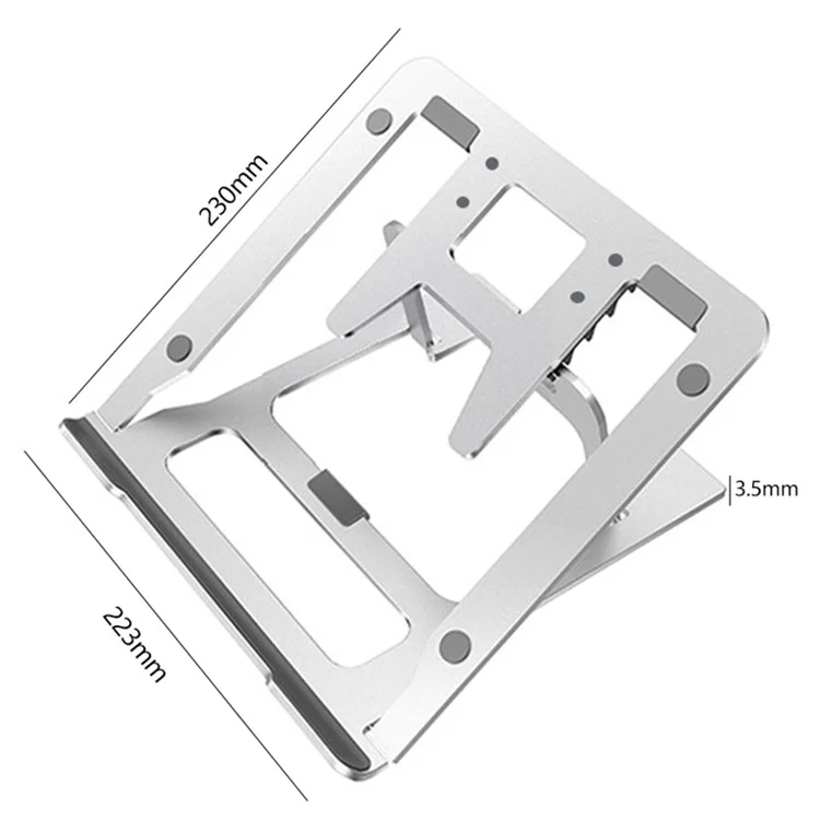 J006 Aluminum Alloy Laptop Heighten Cooling Stand Foldable Desktop Adjustable Notebook Bracket