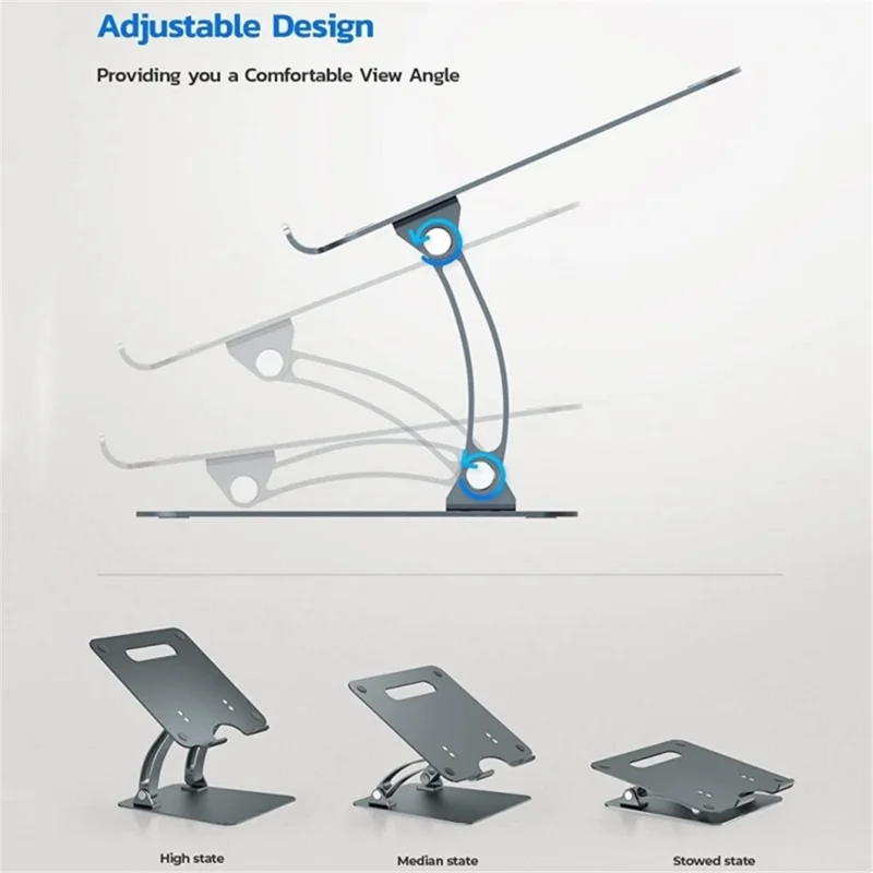 DT010 Adjustable Notebook Heat Dissipation Stand Aluminum Alloy Desktop Laptop Bracket