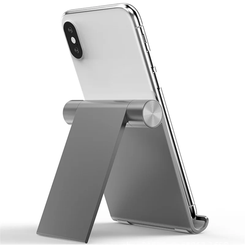 JIUSHARK JSC-3 Cell Phone Stand Holder Aluminum Alloy Tablet Desktop Display Holder Organizer - Silver