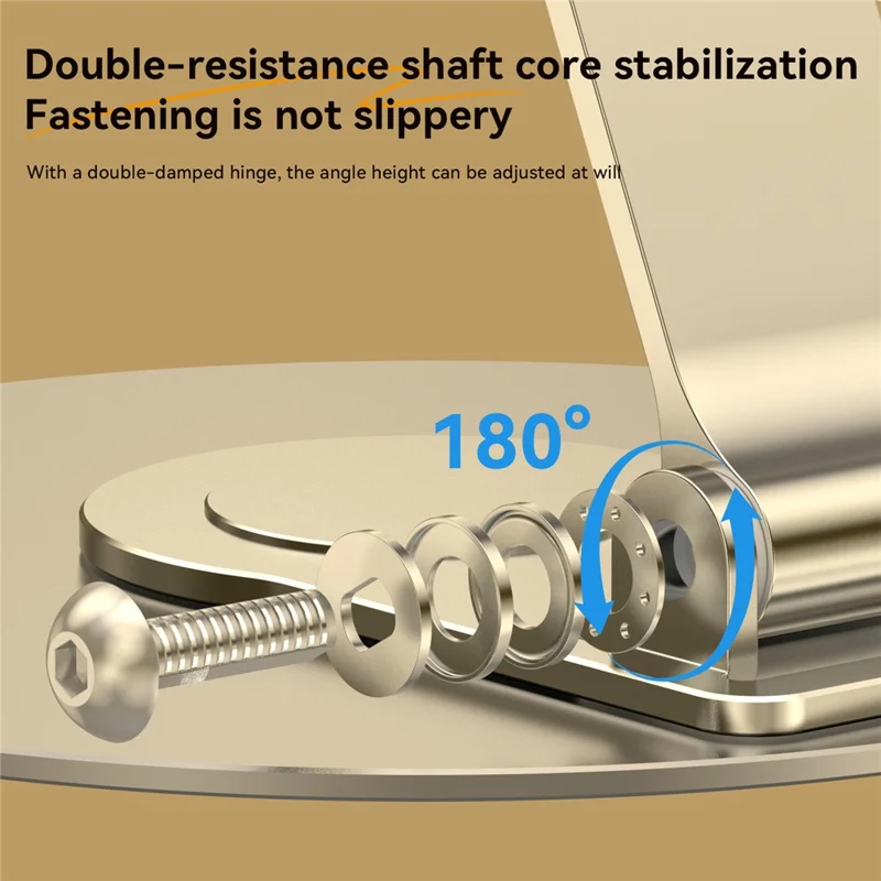 H14 Acrylic+Aluminum Alloy Laptop Stand Holder Notebook Computer Riser with Rotation Design