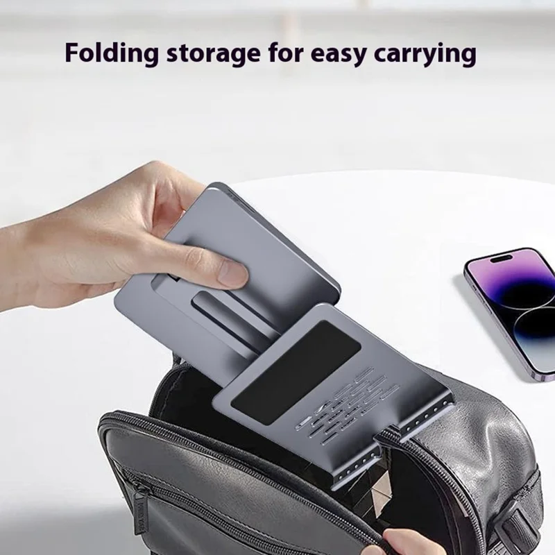 H13U Phone Tablet Stand Aluminum Alloy Desktop Bracket with 7-in-1 USB Hub Docking Station