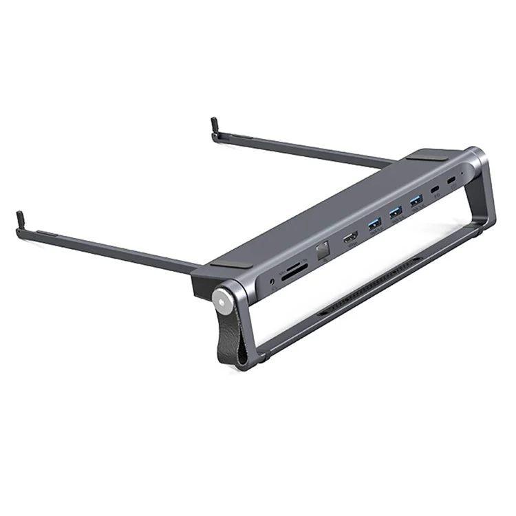 T12U Para Laptop de 7-17 Pulgadas, Soporte Plegable para Tablet con Estación de Acoplamiento de 9 en 1