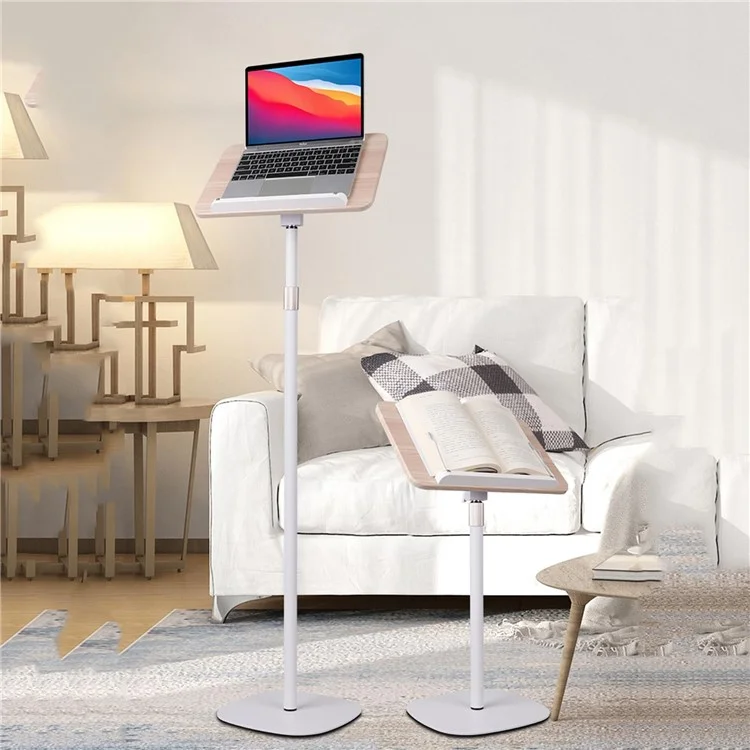 XY-37 Multifunction Laptop Tablet Display Holder Book Holder Floor Stand 23-70cm Adjustable Height - White