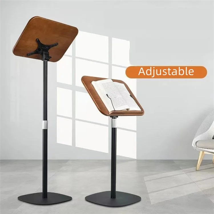 XY-32 Multifunction Laptop Tablet Display Holder Book Holder Floor Stand 50-130cm Adjustable Height - Black