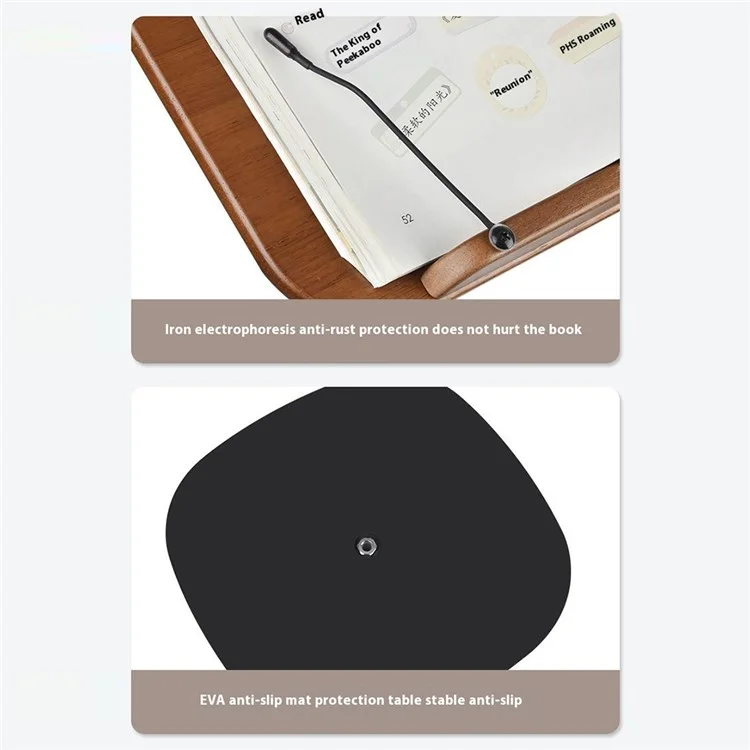 XY-32 Multifunction Laptop Tablet Display Holder Book Holder Floor Stand 50-130cm Adjustable Height - Black