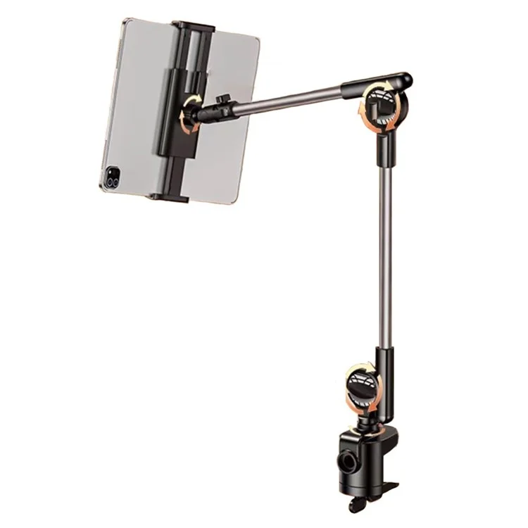 Soporte de tableta y teléfono de escritorio ZM-050, ajustable, con rotación de 360 grados, para uso cómodo.