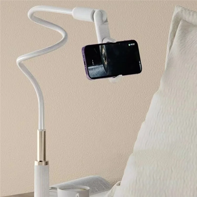 LR-060 110cm Bedside Flexible Phone Holder 360 Degree Rotation Overhead Live Streaming Phone Bracket