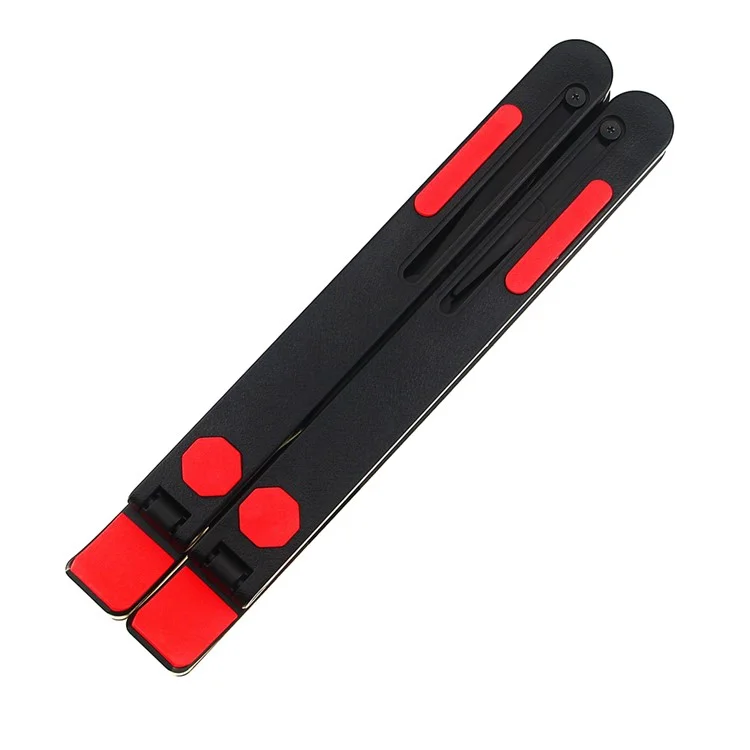 A9 Portable Laptop Stand 13 Height Adjustable Levels Foldable Notebook Desktop Riser Holder - Red