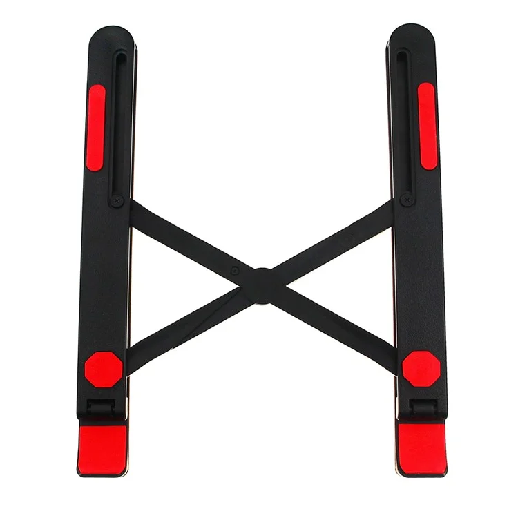 A9 Portable Laptop Stand 13 Height Adjustable Levels Foldable Notebook Desktop Riser Holder - Red