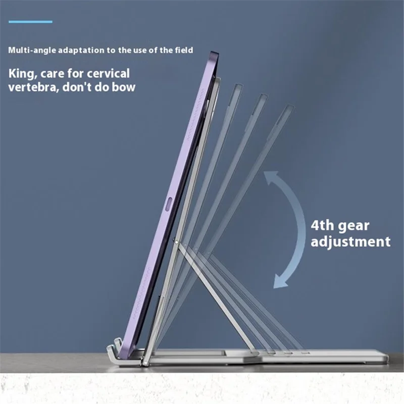 H12PLUS Portable Foldable Desktop Tablet Holder Aluminum Alloy Heat Dissipation Display Stand
