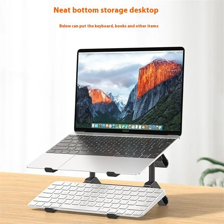 C19 Laptop Stand Heighten Storage Rack Aluminum Alloy Detachable Dual Layer Notebooks Tablets Bracket