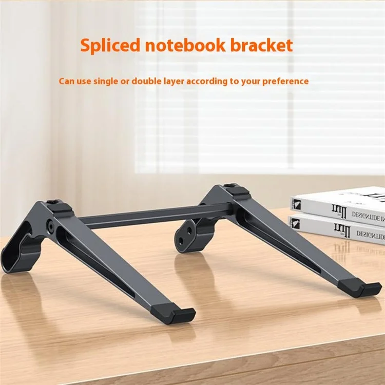 C19 Laptop Stand Heighten Storage Rack Aluminum Alloy Detachable Dual Layer Notebooks Tablets Bracket