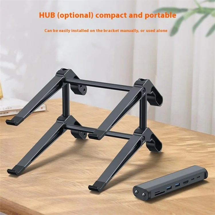 C19 Laptop Stand Heighten Storage Rack Aluminum Alloy Detachable Dual Layer Notebooks Tablets Bracket