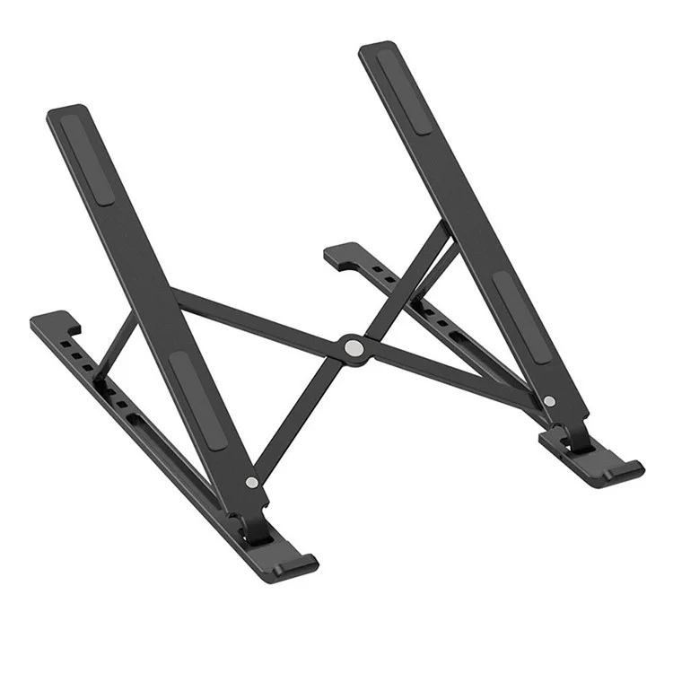 Support de Laptop X3 Magnétique Pliable Portable en Alliage d'Aluminium Support pour Tablette et Ordinateur Portable - Noir