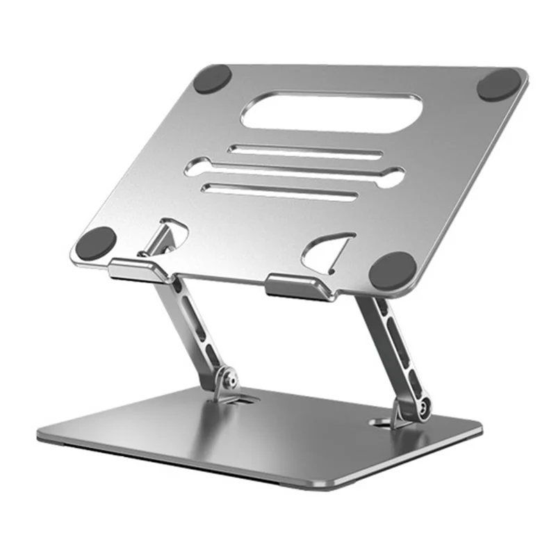 GFS05-T Pour Ordinateurs Portables / Tablettes Support de Refroidissement en Acier au Carbone Hauteur Réglable Pliable - Argent