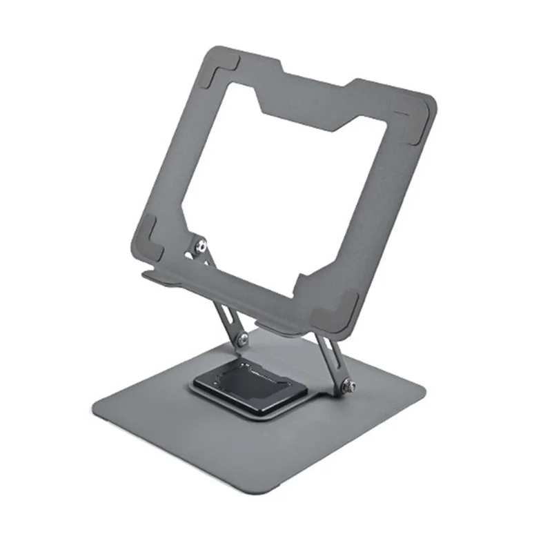 GFX012-T 360-Grad-Drehbarer Laptop-Halter Kühlständer Höhenverstellbar aus Kohlenstoffstahl Faltbare Halterung - Grau