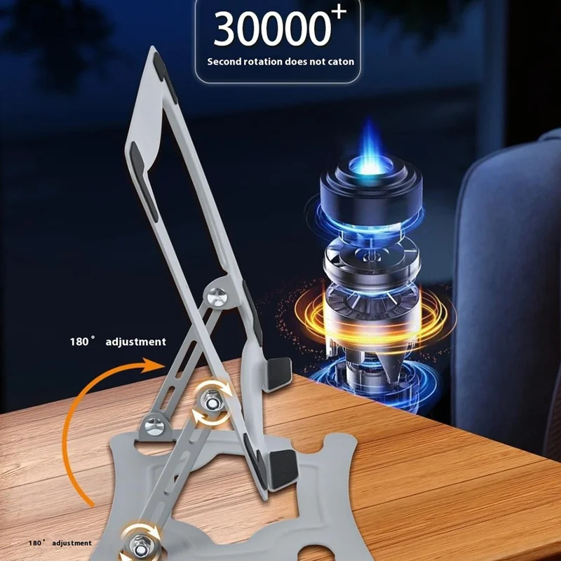 Soporte plegable de tableta de acero al carbono GFS015-T con altura ajustable y disipación de calor para portátiles