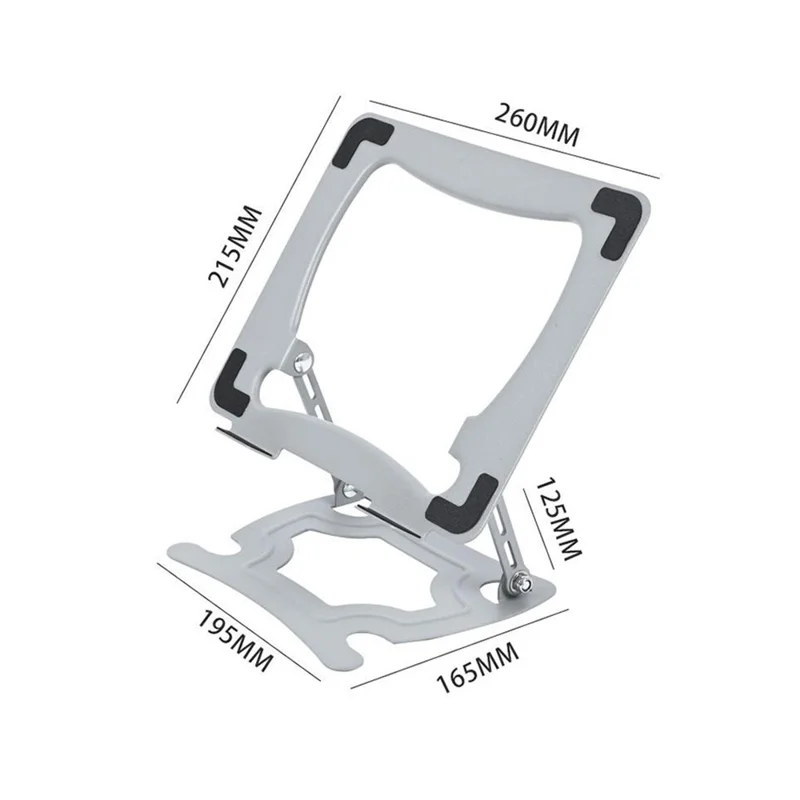 Soporte plegable de tableta de acero al carbono GFS015-T con altura ajustable y disipación de calor para portátiles