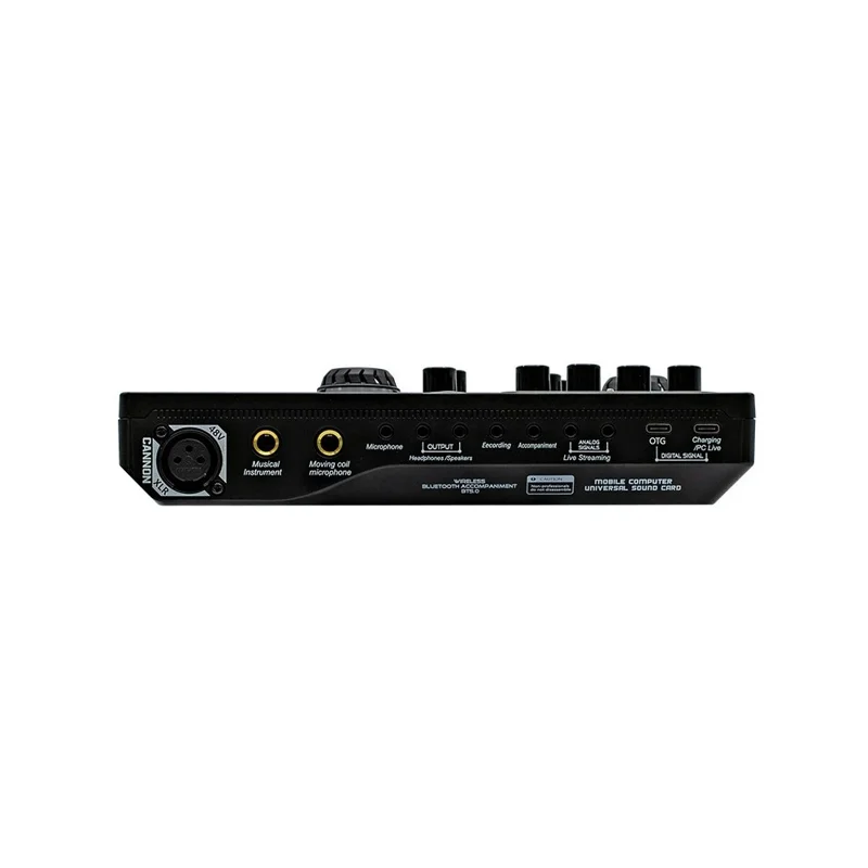 X5 Professionelle Live-Streaming Soundkarte Audiointerface Aufnahmegerät mit DSP-Rauschunterdrückung