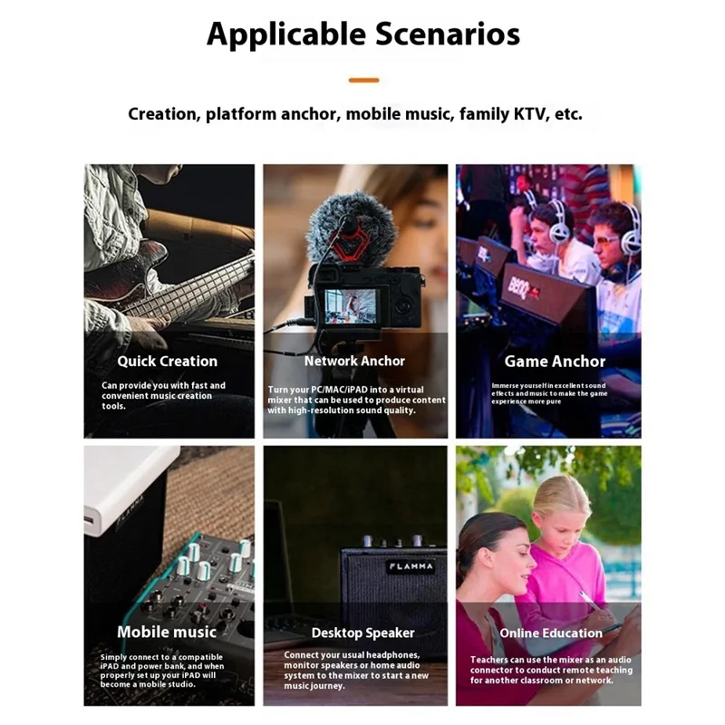 X5 Professionelle Live-Streaming Soundkarte Audiointerface Aufnahmegerät mit DSP-Rauschunterdrückung