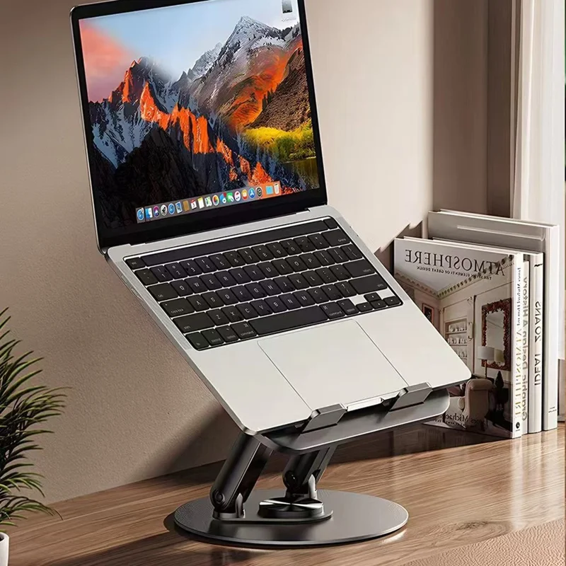 COTECI BS-011 Supporto portatile pieghevole e rotante per laptop, supporto regolabile da tavolo per tablet e notebook