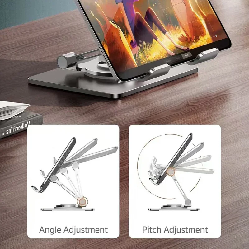 COTECI BS-009 Supporto pieghevole per tablet Supporto per laptop rotante a 360 gradi Angolazione regolabile - Argento