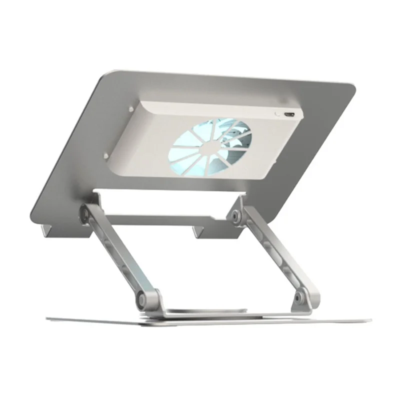 Support de Refroidissement pour Ordinateur Portable à Rotation à 360 Degrés et Hauteur Réglable