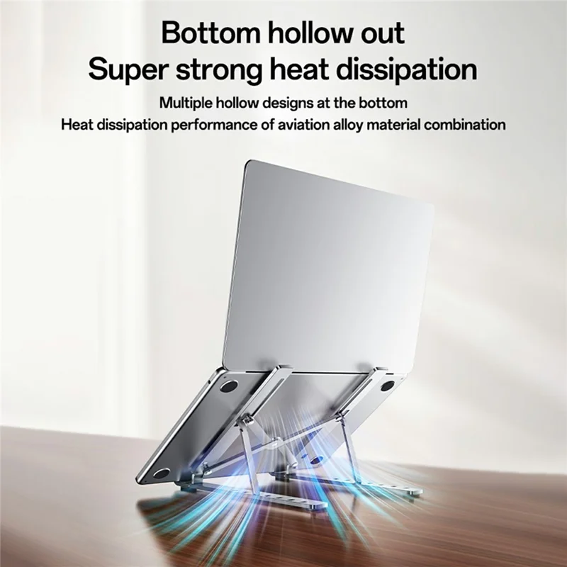 YESIDO LP07 لحامل أجهزة الكمبيوتر المحمولة من 13 إلى 20 بوصة، حامل قابل للتعديل في الارتفاع مصنوع من سبائك الألومنيوم