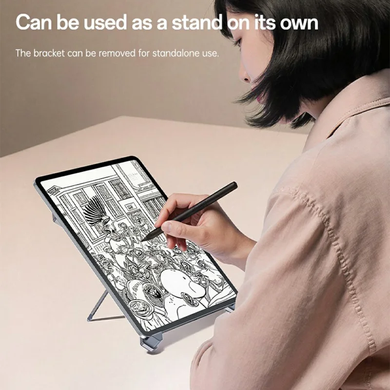 YESIDO LP09 Aluminum Laptop Stand Height Adjustable Foldable Notebook Riser for Home  /  Office  /  Travel - Silver