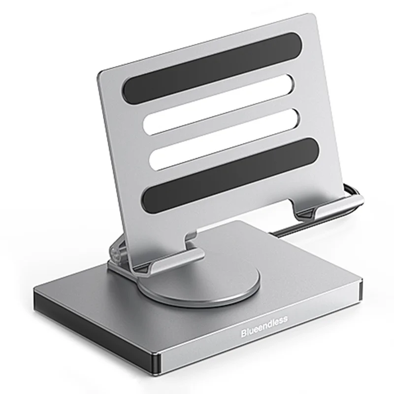 BLUEENDLESS ST706A 7 in 1 Type-C Hub with 360 Degree Rotating Adjustable Tablet Stand Holder - Grey