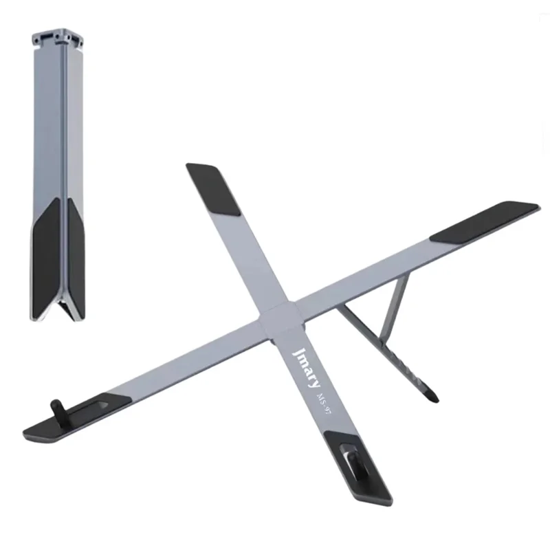 JMARY MS-97 Portable Folding Laptop Stand Metal Adjustable Desktop Laptop Holder for Notebook Tablet Computer