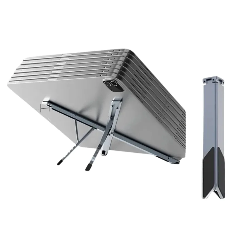 JMARY MS-97 Portable Folding Laptop Stand Metal Adjustable Desktop Laptop Holder for Notebook Tablet Computer